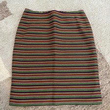 Talbots Petites Multi Color Stripe Pencil Skirt Size 4P