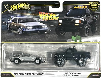 Hot Wheels Premium Car Culture 2-Pack BTTF DeLorean & 1987 Toyota Pickup Truck