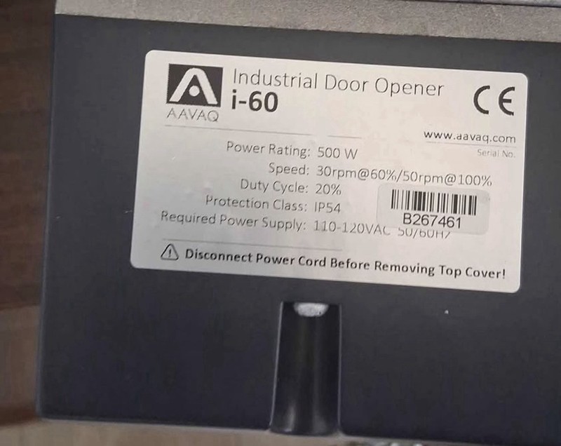 AAVAQ i-60 Industrial Door Opener 110-120V Commercial Emergency Release