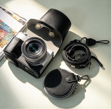 Camera Bag Leather Dock Case Base Protection Cover Shell For Sony zve10 zv-e10