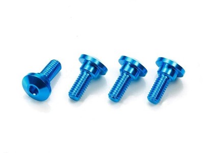 Tamiya 54862 Aluminium Servo Stufenschrauben (4 Stk.), (TA07/TA08/TB05/TRF420), Neu in Verpackung