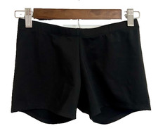 Motionwear Women's Athletic Shorts Black Size Large Dance Gymnastics Workout
