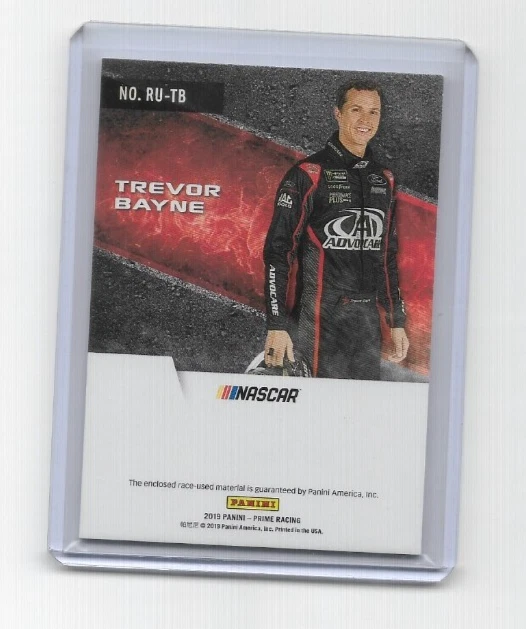 Trevor Bayne 2019 Panini Prime Race-Used Tires 35/50 - Image 2 of 2