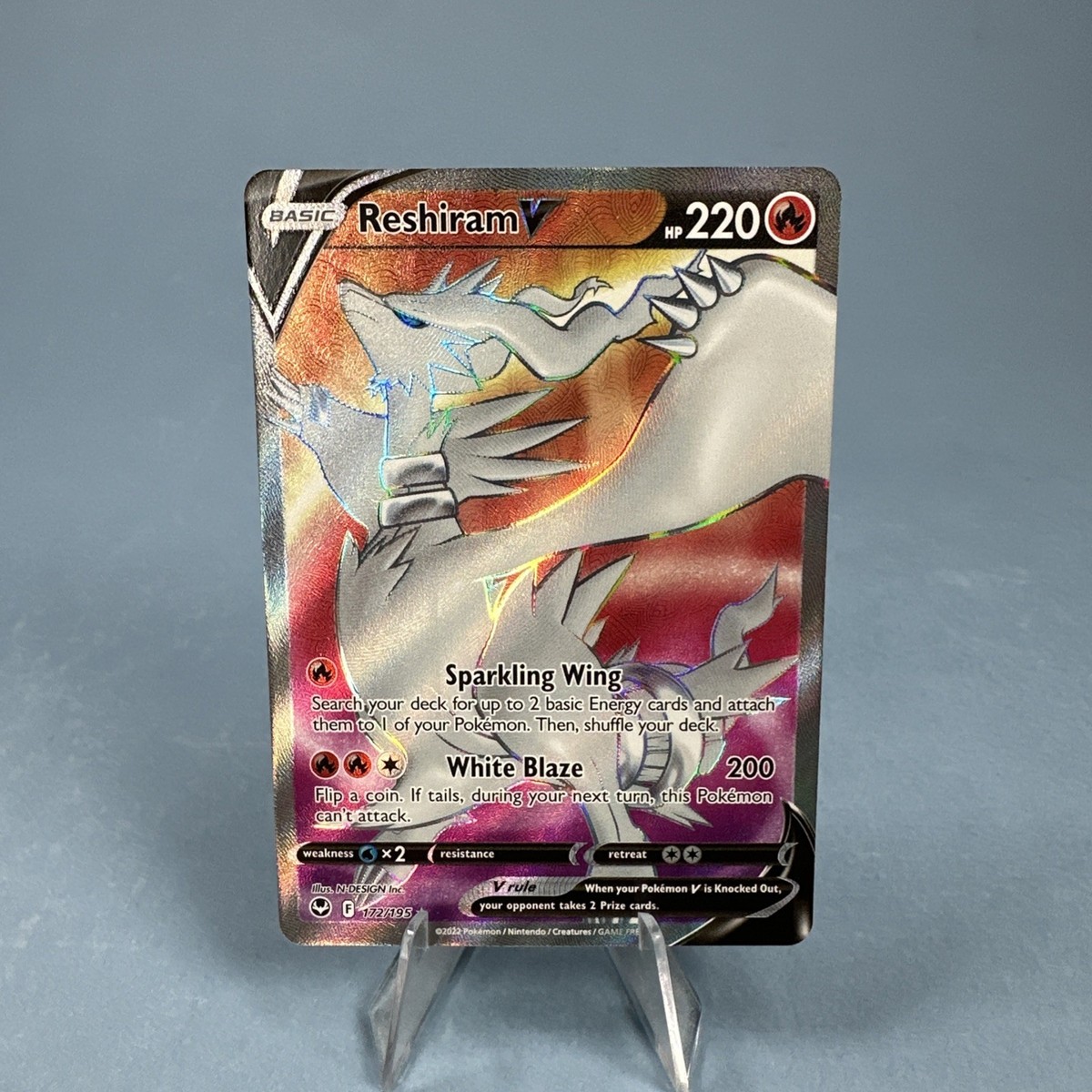 Reshiram V (Full Art) 172/195 SWSH12: Silver Tempest NM | eBay