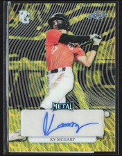 Ky McGary 2023 Leaf Perfect Game Metal Gold Marble Auto 1/1 #MA-KM2