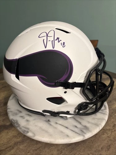 Justin Jefferson Signed Helmet