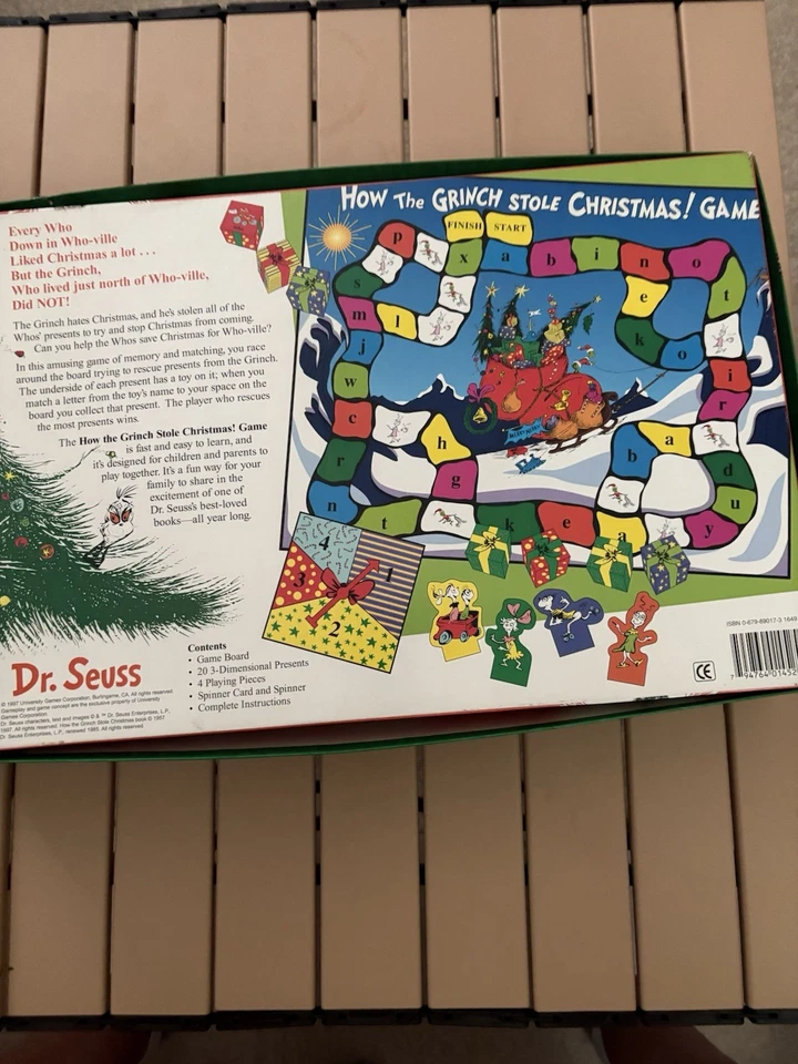 How the Grinch Stole Christmas - Dr. Seuss - Board Game - Vintage 1997 - Image 2 of 4
