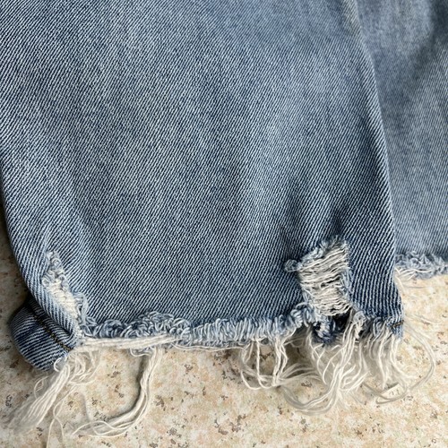 So High Rise Mom Jeans Damen Gr. 5/27 Blau Medium Wash 5-Pocket Distressed - Bild 13 von 14