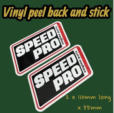 Speed Pro Motorteile Meisterschaft Rennen Vintage klassischer Vinyl-Aufkleber Rallye 2