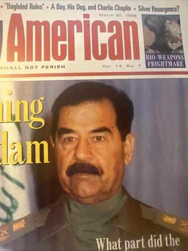 NEW AMERICAN MAGAZINE 1998 SADDAM HUSSEIN IMPEACH BILL CLINTON CONSERVATIVE - Picture 2 of 14