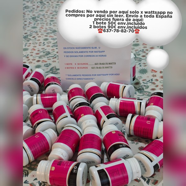 PASTILLAS ADELGAZANTES PERDIDA DE  PESO RAPIDO , 1 BOTE POR WATTSAP Y ENV. "45€"