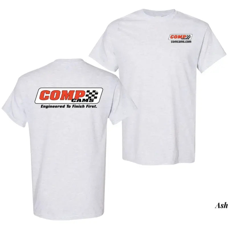 COMP Cams T-Shirt, Engineered to Finish First Graphic Design, Racing Performance