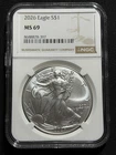 2026 $1 American Silver Eagle NGC MS69 Brown Label!!