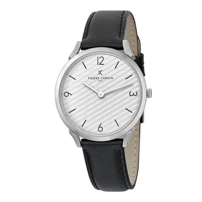 Pierre Cardin Pigalle Stripes Schwarz Herren Armbanduhr CPI.2016 - Bild 1 von 4