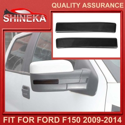 2pcs Smoked Rearview Mirror Turn Signal Light Trim Covers For Ford F150 2009-14