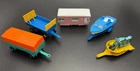 1960s Lesney Matchbox Trailers, Caravan & Boat Lot - 9D Boat, 23D Caravan, 38C H