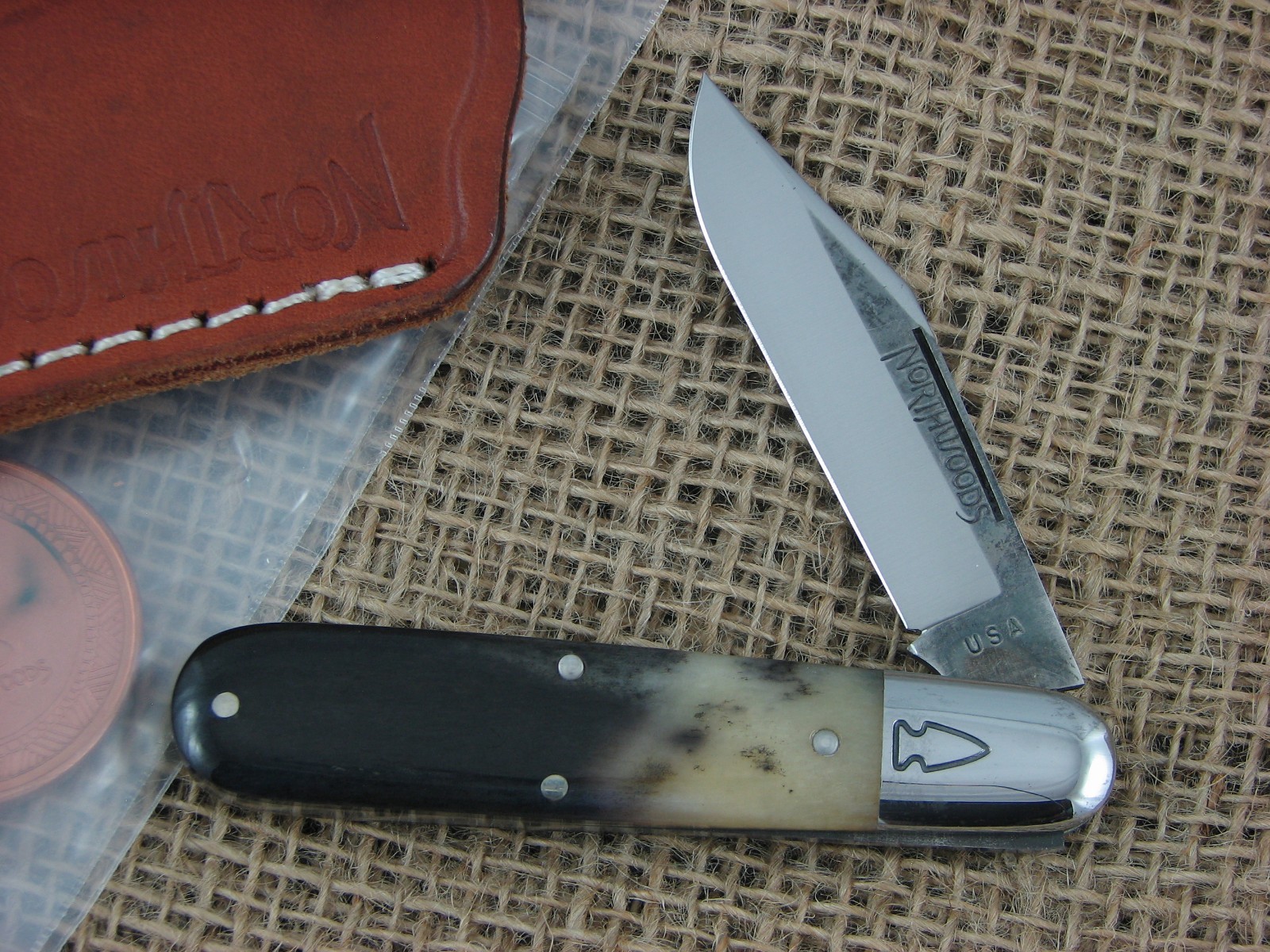 Northwoods Knives by Great Eastern Cutlery Camel Bone Big Bay Barlow NR