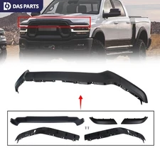 For 2019-2024 Ram 2500 3500 4500 Front Upper Grille Molding Trims Matte Black