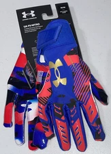 Under Armour UA F9 NITRO Glue Grip Limited Edition Football Gloves Men's Size MD