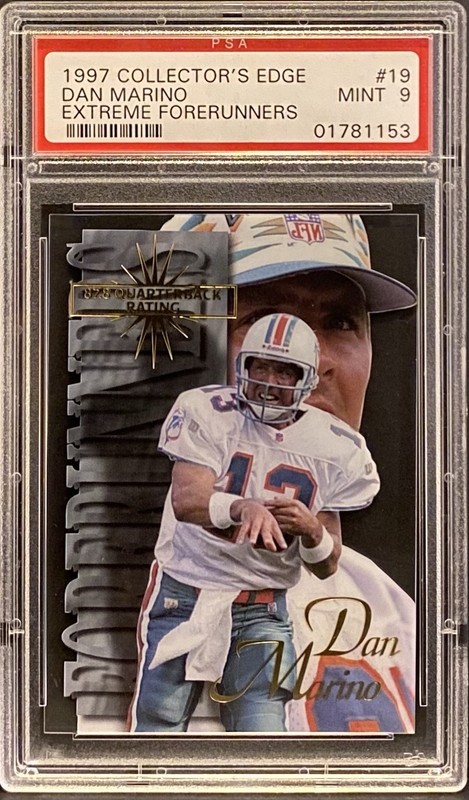 1997 Collectors Edge Extreme Forerunners Dan Marino #19 PSA 9 (/1500) POP 4