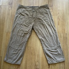Le Jean De Marithe Francois Girbaud Jeans Men's 44x26 Tan Baggy Double Knee