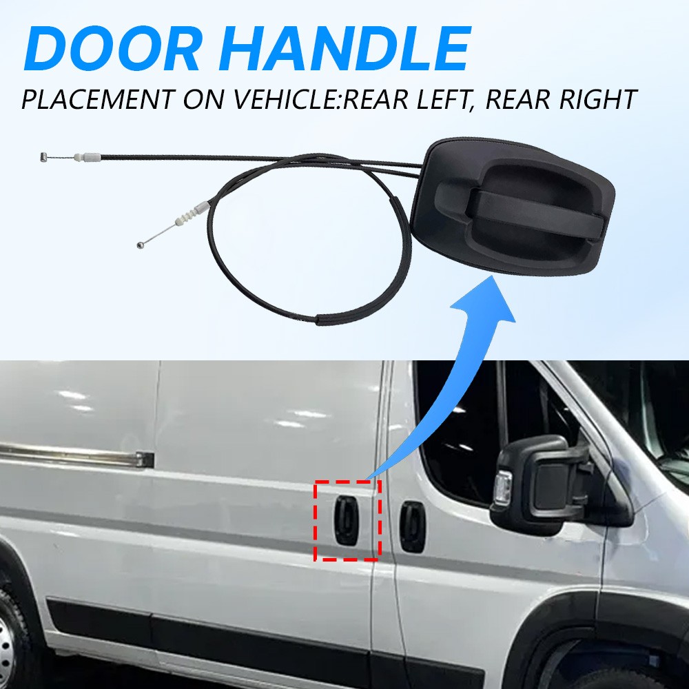 LH/RH Sliding Door Handle With Cable For 14-22 ProMaster Van Assy EOA 5RK14JXWAB thumbnail 4