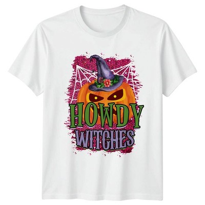 Howdy Hexen Damen T-Shirt Western Hexe Halloween Halloween Geschenk für Sie