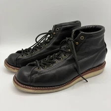 Chippewa USA-made work boots, black, 8.5D Vibram #1118