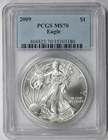 2009 American Silver Eagle $1 MS 70 PCGS