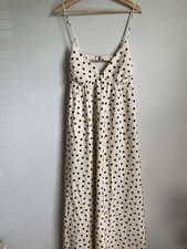 Abercrombie & Fitch Polka Dot Bra Free Clasp Back Flowy Maxi Dress Size XL