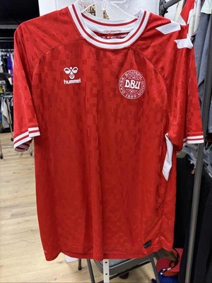 Hummel Denmark DBU 2022 2023 Home Soccer Jersey Red M