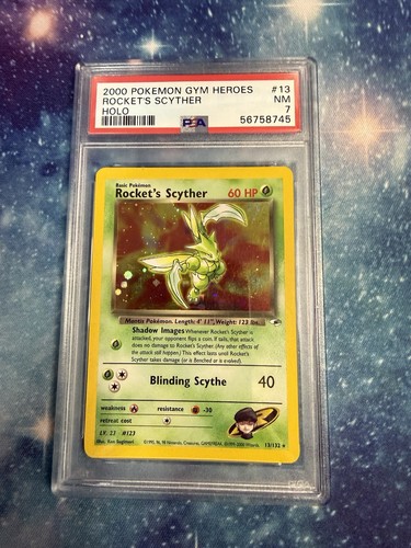 Rocket's Scyther (Unlimited) graded PSA 7 for sale on eBay
