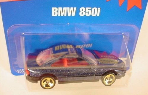 HOT WHEELS BLUE CARD COLLECTOR # 255 BLUE BMW 850i W/ G3SP