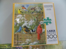 Buffalo 300 Pc Puzzle Large Pieces Songbird Menagerie 100 Complete