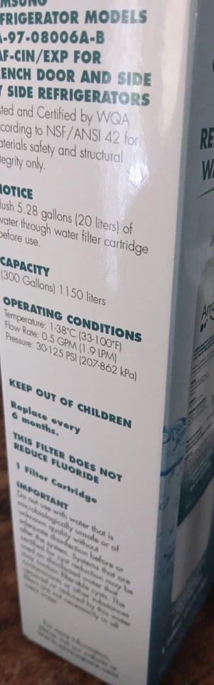 Samsung DA29-00020B Arrowpure Refrigerator Water Filters TWO PACK - Image 3 of 4