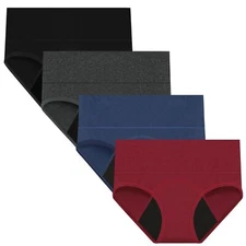 Nalwort Womens Menstrual Period Panties Cotton Leak Proof Underwear Postpartu...