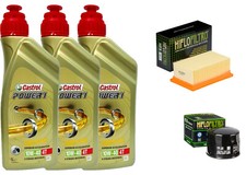 KIT TAGLIANDO BMW F 800 GS R S ST OLIO CASTROL 10W40   FILTRO OLIO ARIA HIFLO