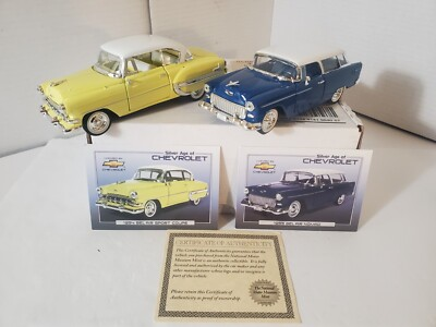 #ad 1955 Bel Air NOMAD amp; 1954 Sport Coupe Chevrolet National Motor Museum Mint Set $19.99