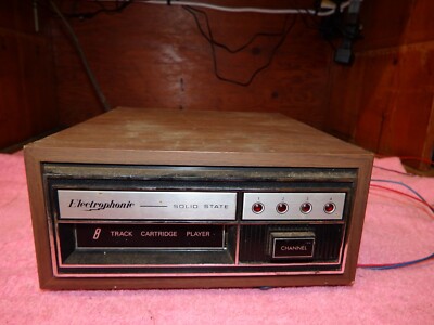 昭和レトロ National 8 TRACK PLAYER Vintage Electrophonic Solid State 8 Track Player Model T107 Japan