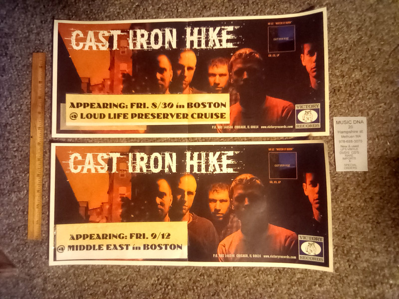 cast iron hike promo poster post-hardcore boston clinton ma. victory 🔥 concert