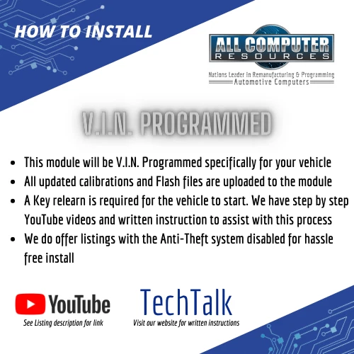 2015 Chevrolet Caprice 3.6L 12666658 ECU ECM PCM Computer Programmed E39A - Image 4 of 4