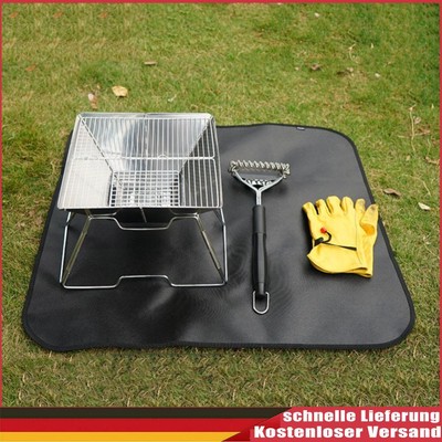 Fireproof Grill Mat Heat Insulation Mat Outdoor Camping Insulation Blanket ~