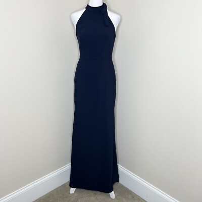 jjshouse off the shoulder bridesmaid dress Ginkgo Midnight Navy Dress – Safiyaa London main image 0
