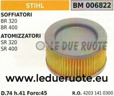 42031410300 FILTRO ARIA COMPLETO ATOMIZZATORE SOFFIATORE STIHL BR SR 320 400