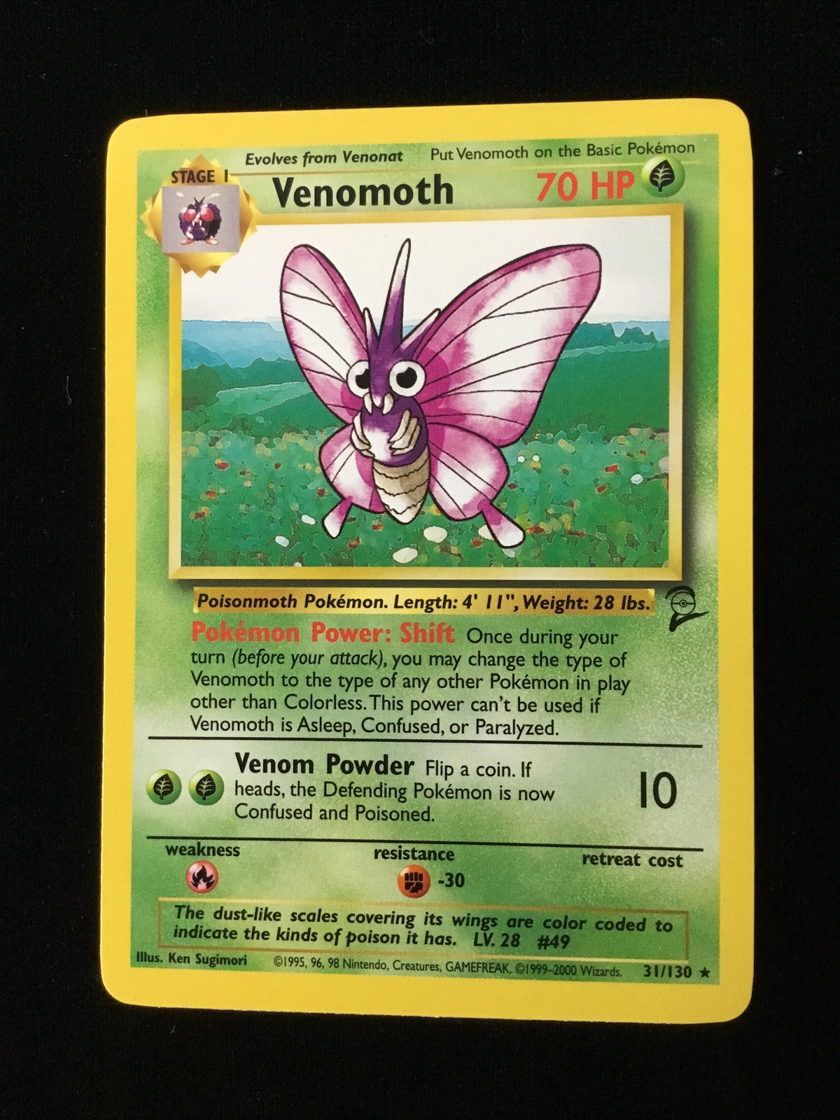 Pokémon TCG Venomoth Jungle 29/64 Regular Rare NM NP