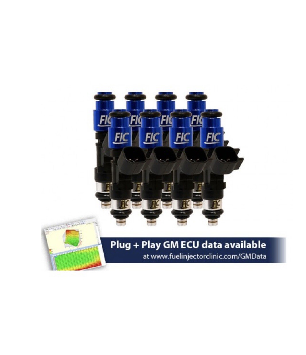 FIC Fuel Injector Clinic 1000cc Injectors for Chevy LS1, LS6 IS301