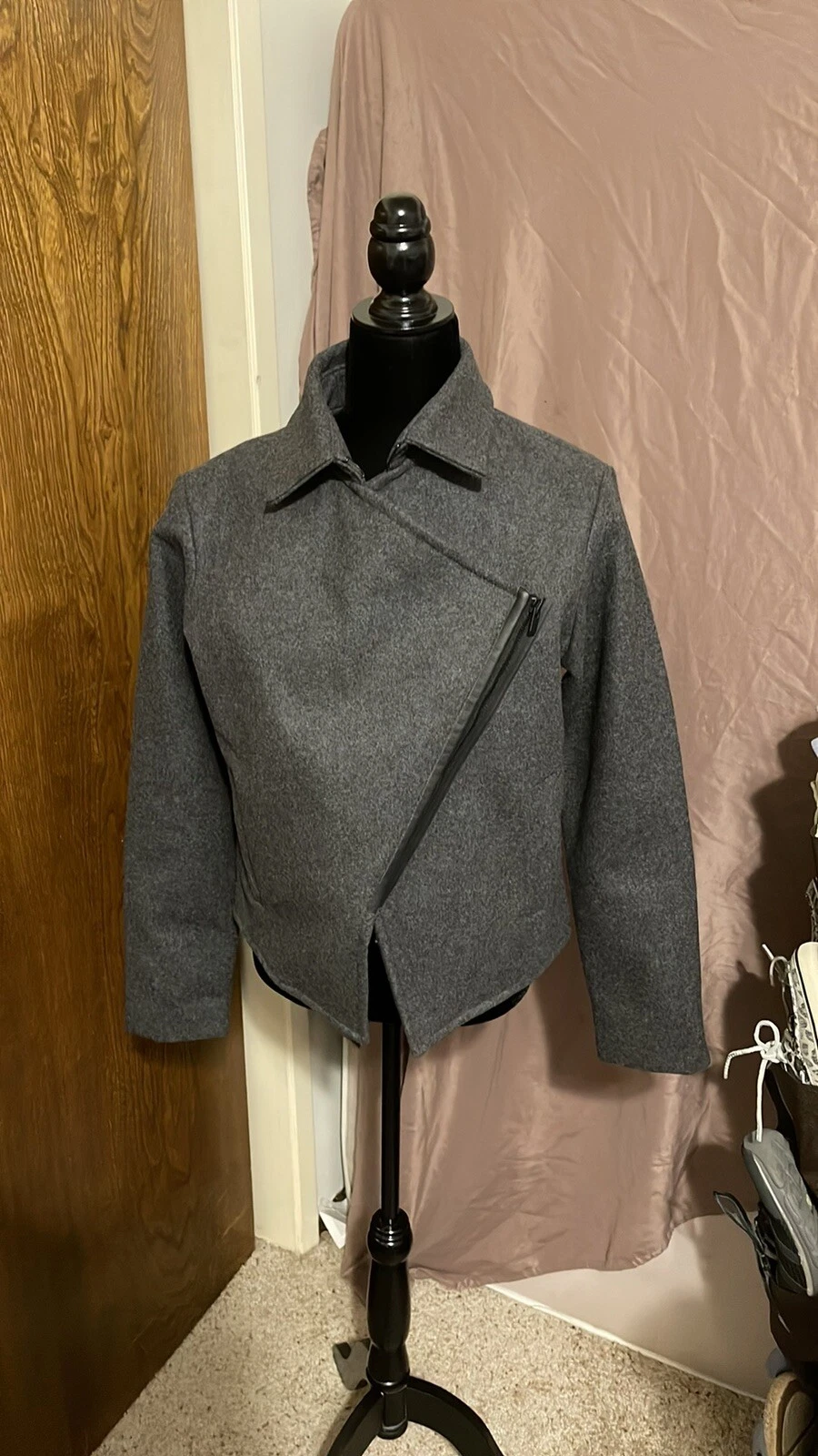 Giacca corta stile moto Kate Spade Saturday 88% lana taglia S