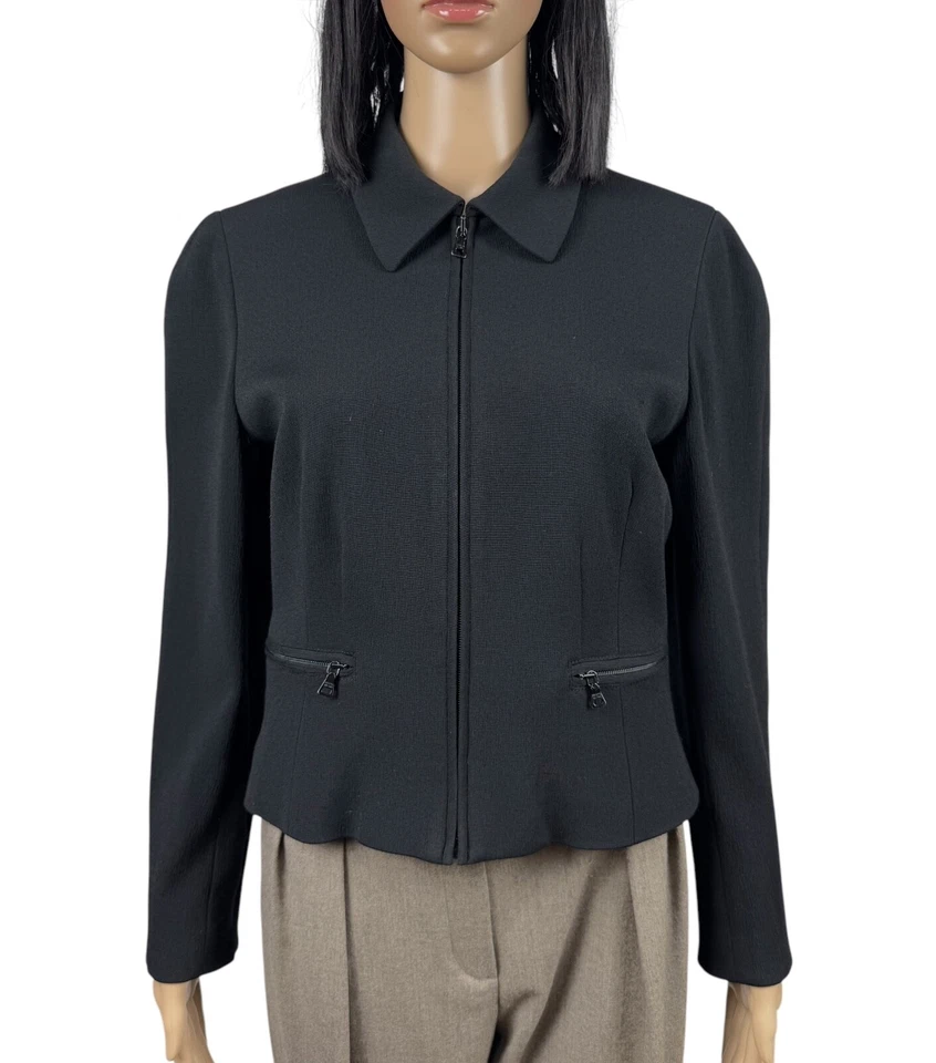 Prada 90s Acetate Collared Zip Jacket size L Vintage - Image 2 of 4