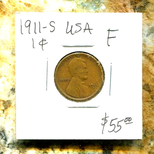USA - BEAUTIFUL HISTORICAL LINCOLN WHEAT PENNY, 1911 - S, KM# 132