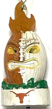 Texas Longhorns Tiki Totem Football Ornament NCAA LED Lites UP! 3.5”